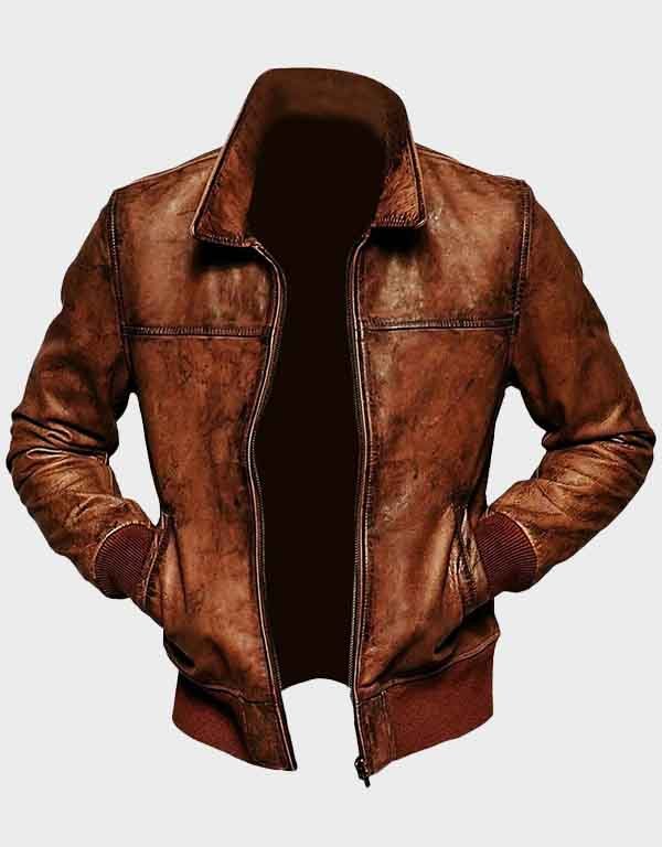 vintage antique brown distressed lambskin leather jacket vintage antique brown distressed lambskin leather jacket