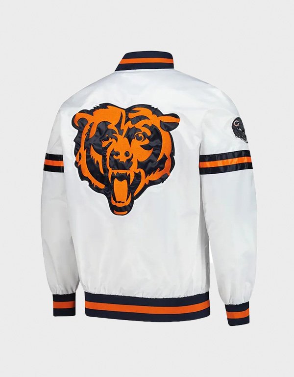 chicago bears scout varsity satin jacket chicago bears scout varsity satin jacket