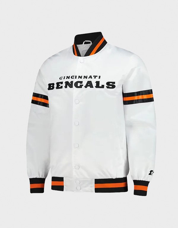 cincinnati bengals scout satin jacket cincinnati bengals scout satin jacket