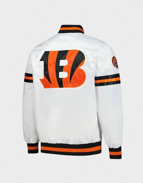 cincinnati bengals scout varsity satin jacket cincinnati bengals scout varsity satin jacket