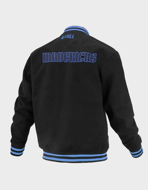 dallas mavericks logoman shadow black varsity jacket dallas mavericks logoman shadow black varsity jacket