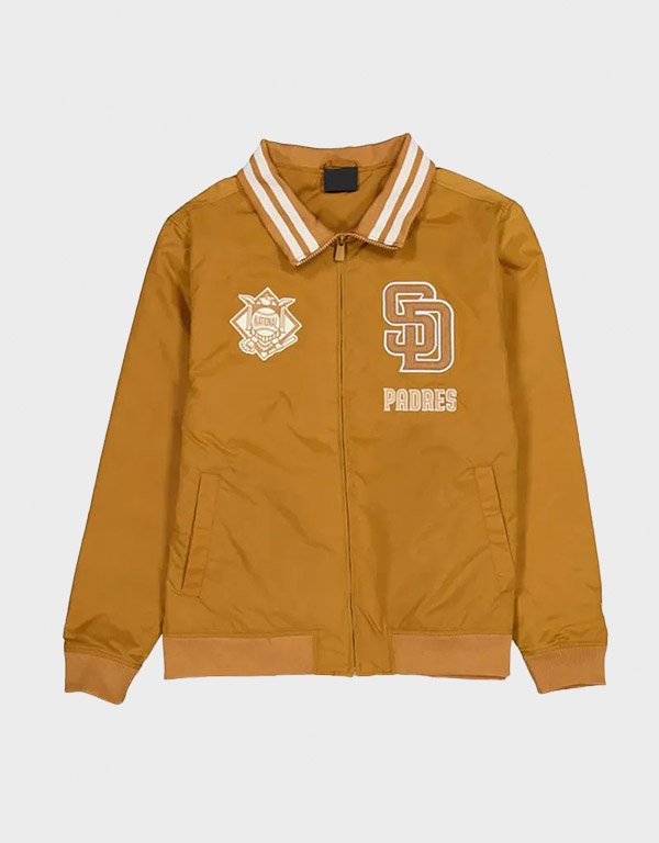 san diego padres logo select nylon jacket san diego padres logo select nylon jacket