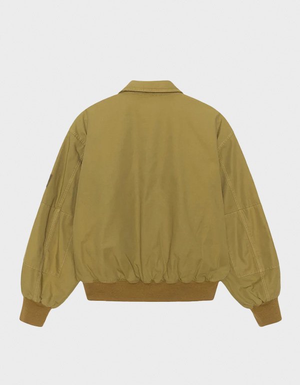 stussy flight golden olive bomber jacket stussy flight golden olive bomber jacket