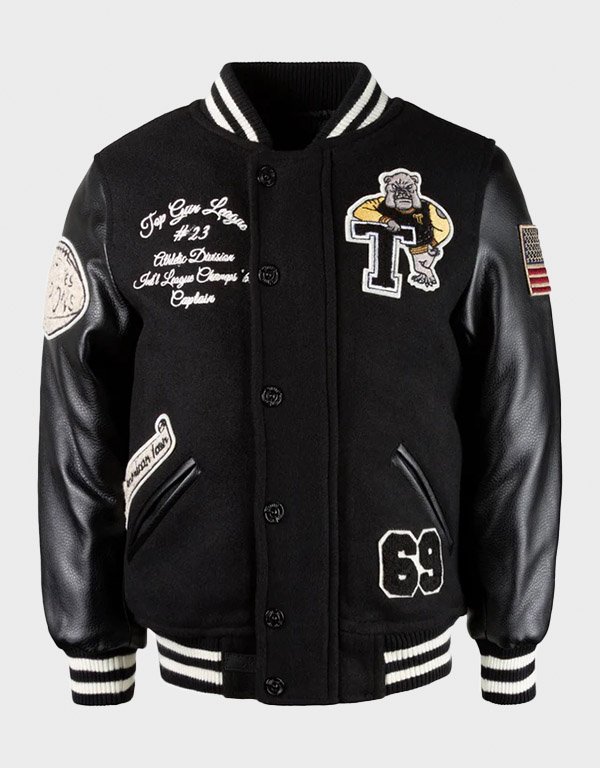 top gun bulldog varsity jacket top gun bulldog varsity jacket