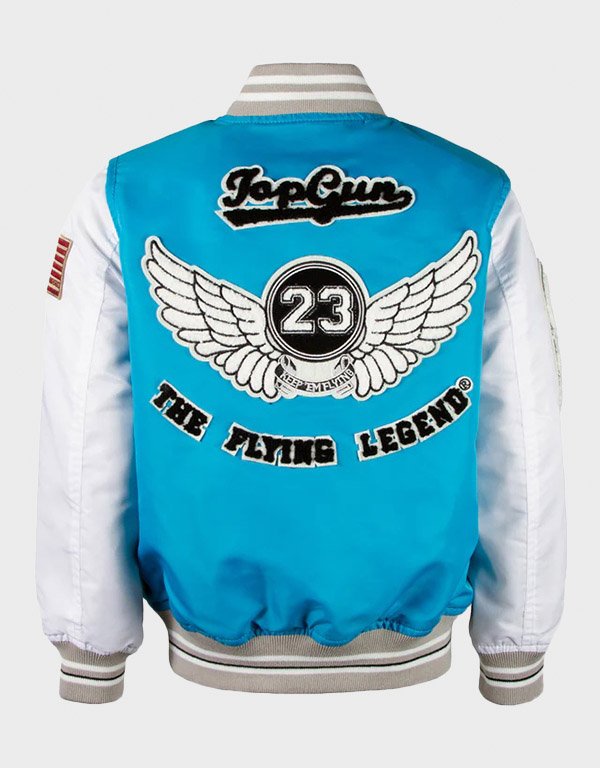 top gun flying legend lightweight light blue nylon jacket top gun flying legend lightweight light blue nylon jacket