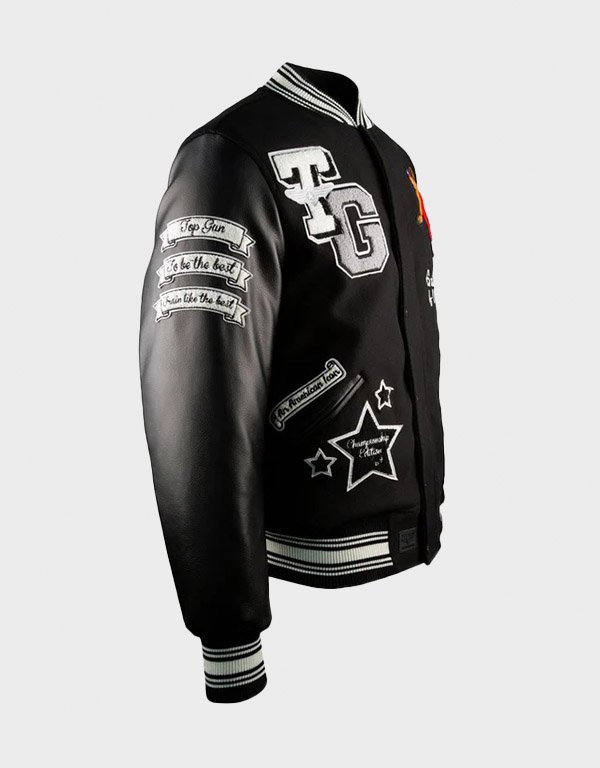 top gun the new goat varsity black jacket top gun the new goat varsity black jacket