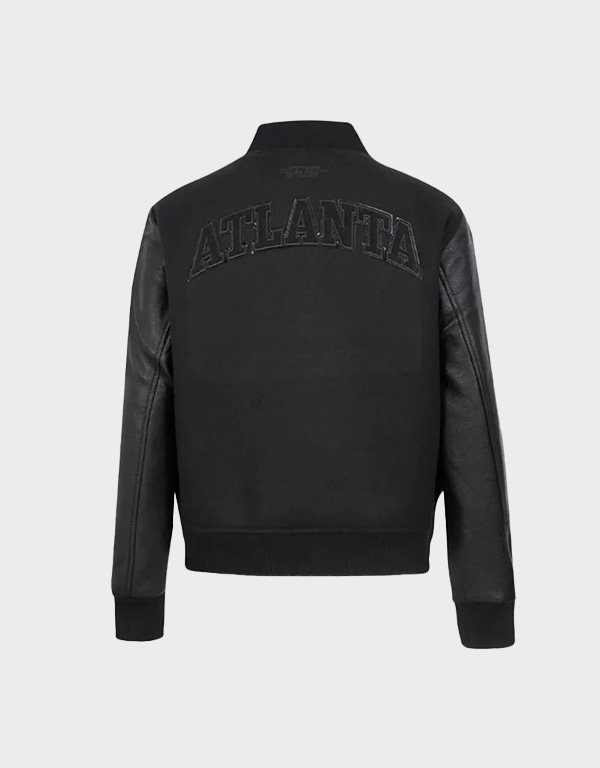 atlanta hawks triple black jacket atlanta hawks triple black jacket