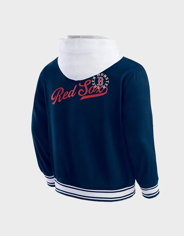 boston red sox navy hooded jacket boston red sox navy hooded jacket