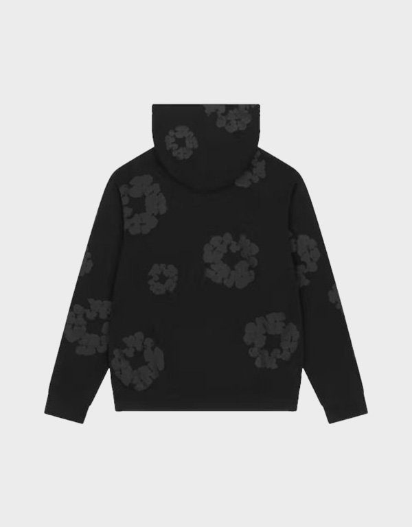 denim tears mono cotton wreath black hoodie denim tears mono cotton wreath black hoodie