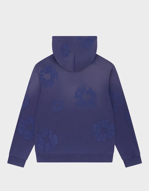 denim tears mono wreath washed blue hoodie denim tears mono wreath washed blue hoodie