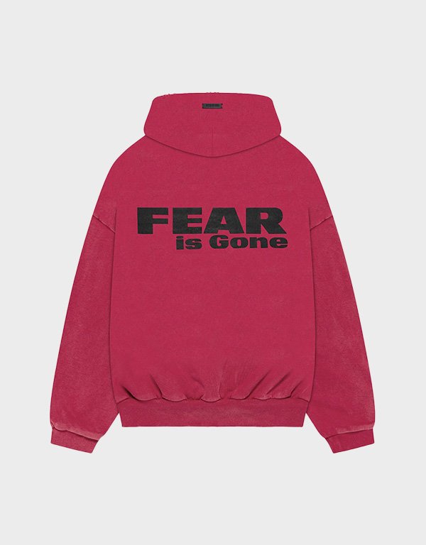 fear of god vintage fear is gone red pullover hoodie fear of god vintage fear is gone red pullover hoodie