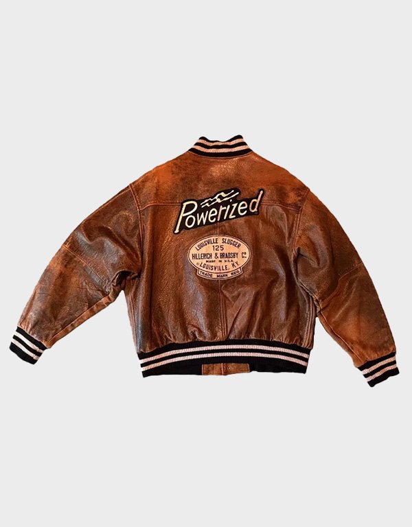 louisville slugger varsity brown leather jacket louisville slugger varsity brown leather jacket