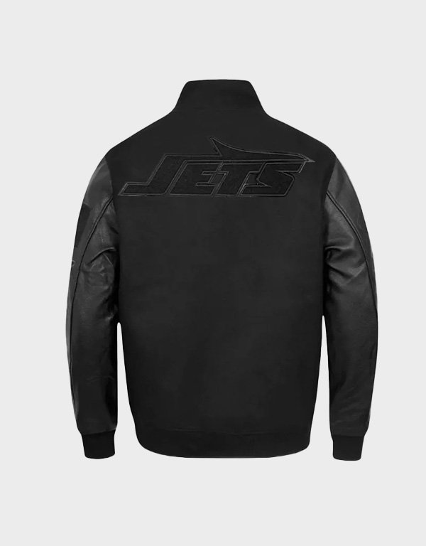 new york jets triple varsity jacket new york jets triple varsity jacket