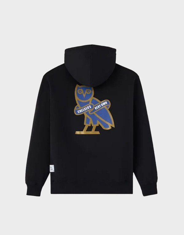 ovo x chelsea fc pullover black hoodie ovo x chelsea fc pullover black hoodie