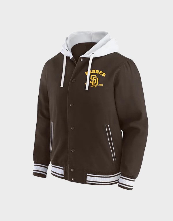san diego padres hooded jacket san diego padres hooded jacket