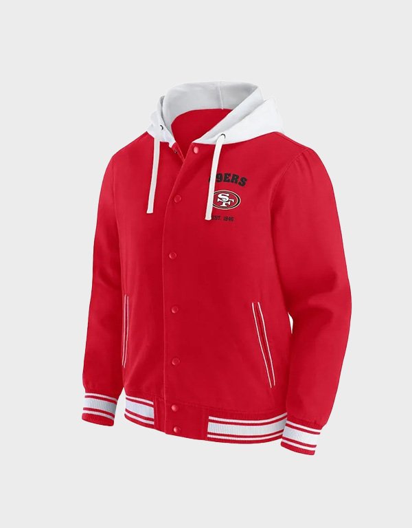 san francisco 49ers hooded jacket san francisco 49ers hooded jacket