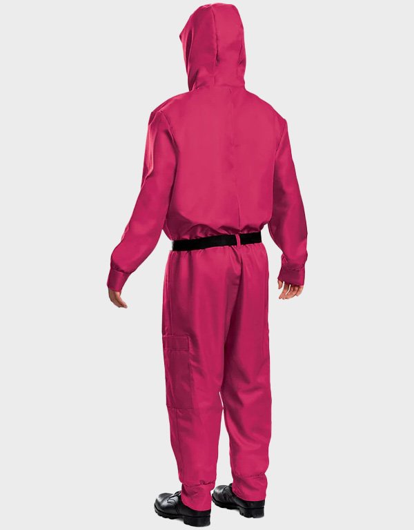 squid game triangle guard pink jumpsuit squid game triangle guard pink jumpsuit