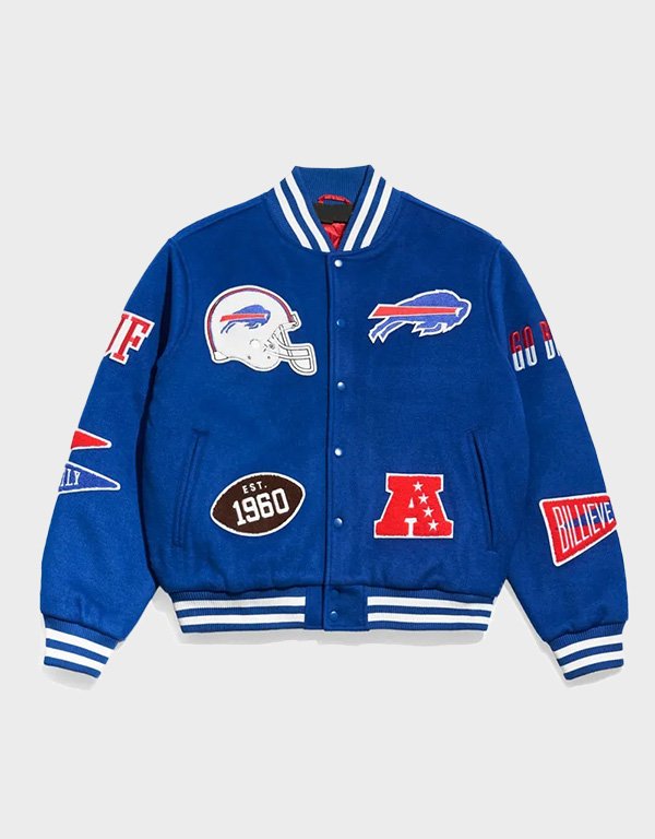 buffalo bills pennant wool jacket buffalo bills pennant wool jacket