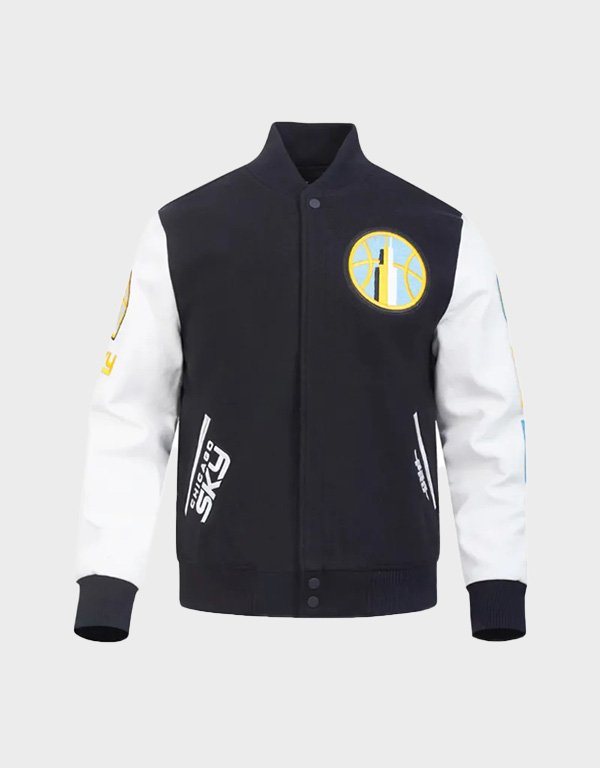 chicago sky classic chenille varsity jacket chicago sky classic chenille varsity jacket