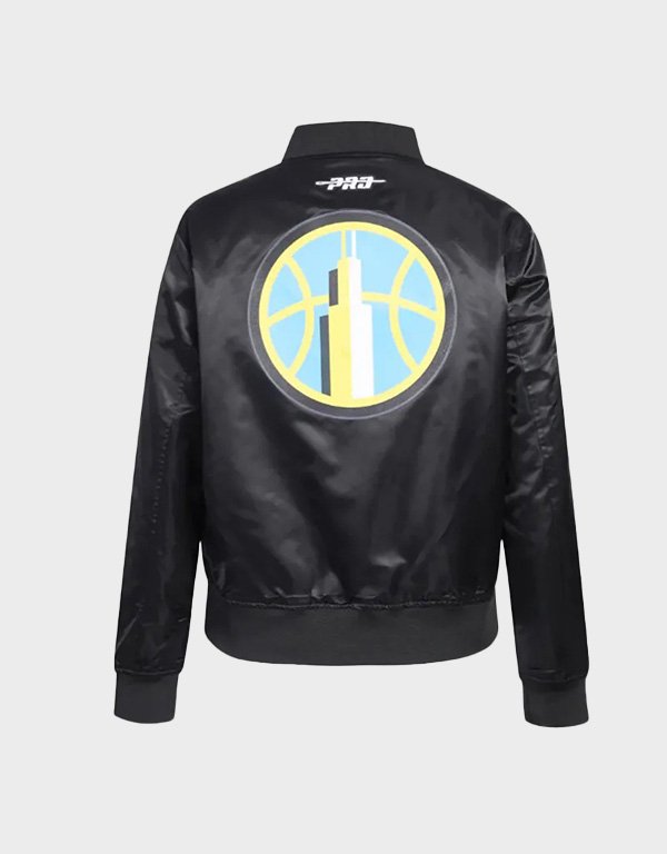 chicago-sky-classic-essentials-black-satin-jacket
