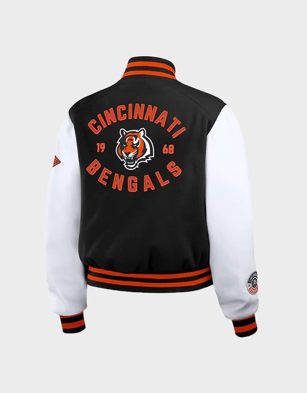 cincinnati bengals black and white full zip jacket cincinnati bengals black and white full zip jacket