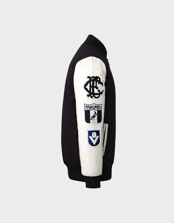 collingwood-magpies-collegiate-black-and-white-varsity-jacket