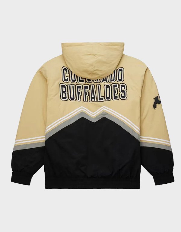 colorado buffaloes throw it back retro gold black jacket colorado buffaloes throw it back retro gold black jacket