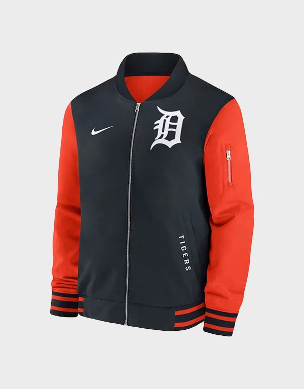 detroit tigers dugout bomber jacket detroit tigers dugout bomber jacket