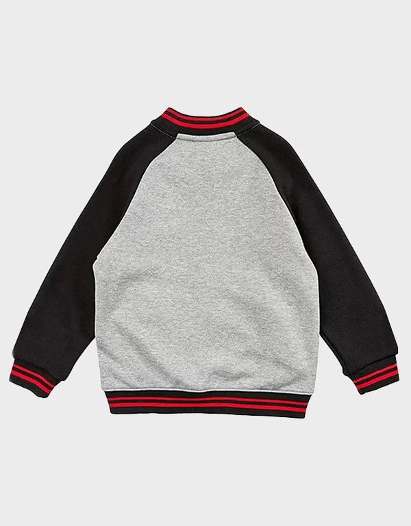 essendon bombers gray and black varsity fleece jacket essendon bombers gray and black varsity fleece jacket