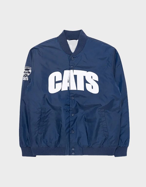 geelong cats navy bomber jacket geelong cats navy bomber jacket