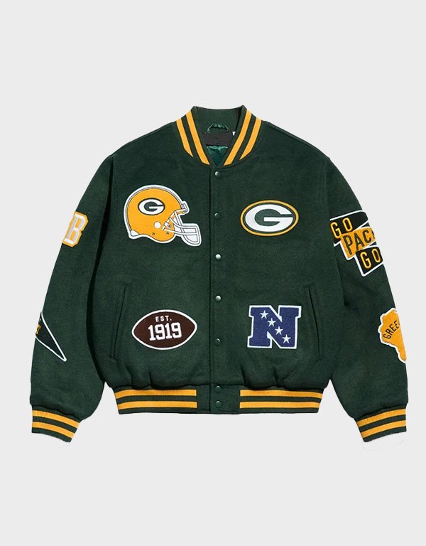 green bay packers pennant wool jacket green bay packers pennant wool jacket