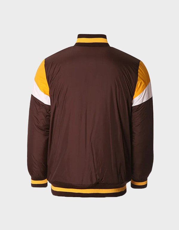 hawthorn hawks fan brown varsity jacket hawthorn hawks fan brown varsity jacket