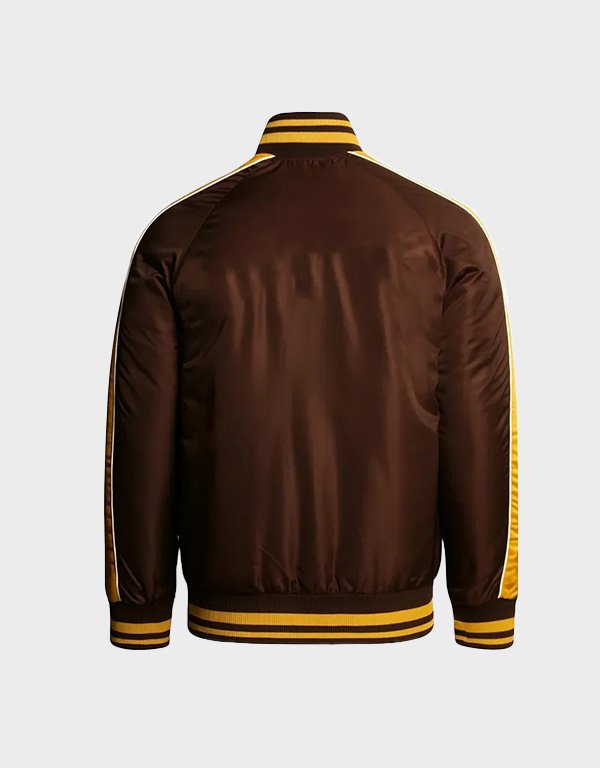 hawthorn hawks vintage brown bomber full zip jacket hawthorn hawks vintage brown bomber full zip jacket