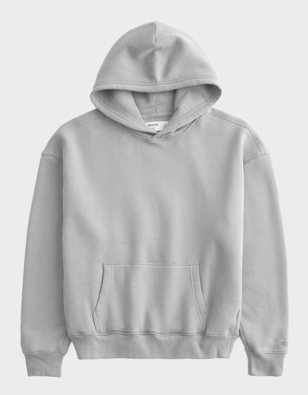 hollister boxy light gray hoodie hollister boxy light gray hoodie