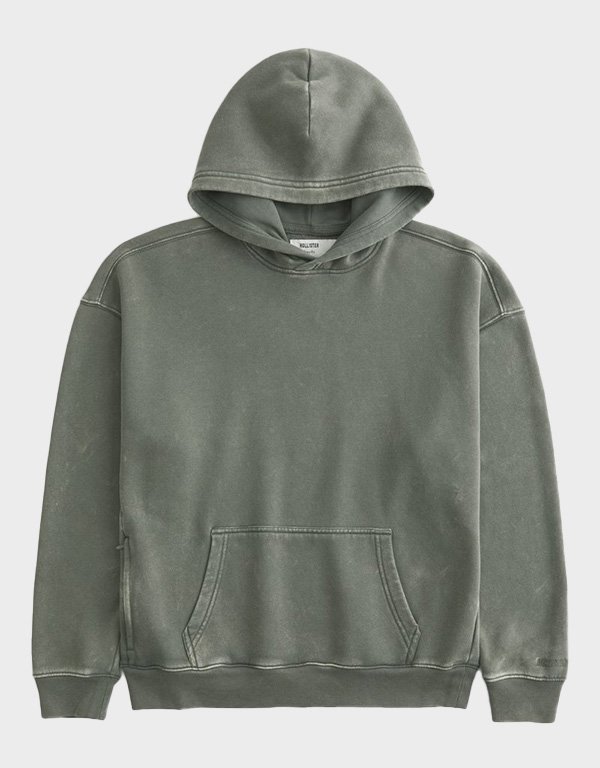 hollister boxy washed olive hoodie hollister boxy washed olive hoodie