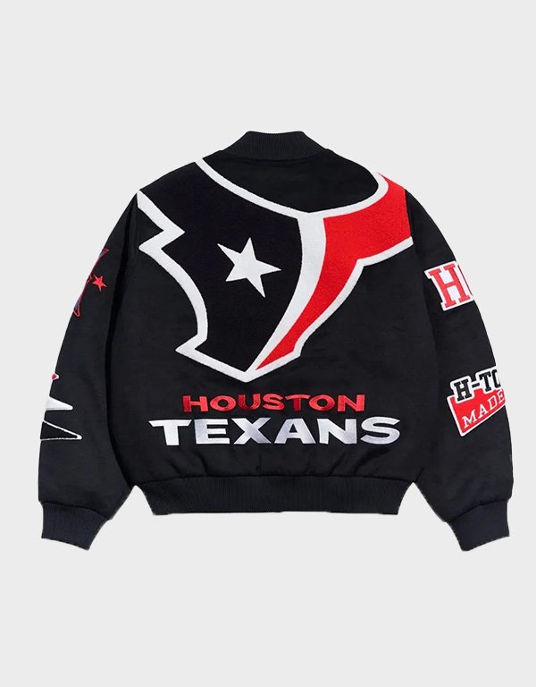 houston texans pennant navy varsity wool jacket houston texans pennant navy varsity wool jacket