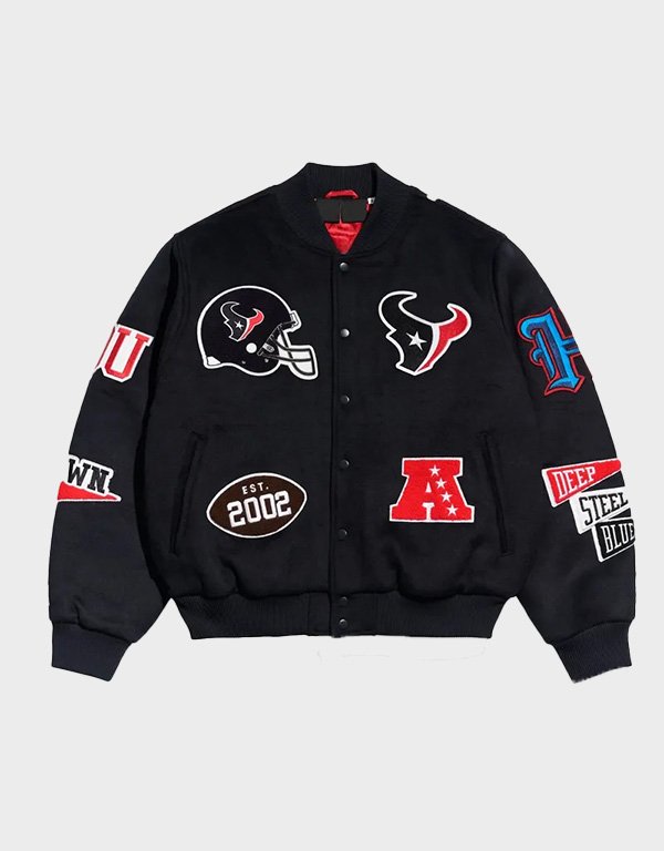 houston texans pennant wool jacket houston texans pennant wool jacket