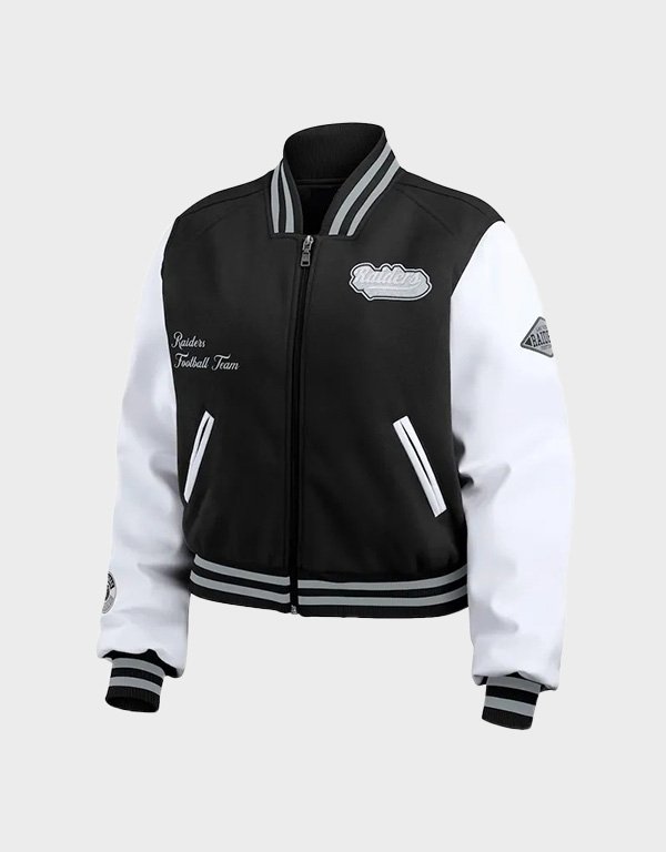las vegas raiders varsity jacket las vegas raiders varsity jacket