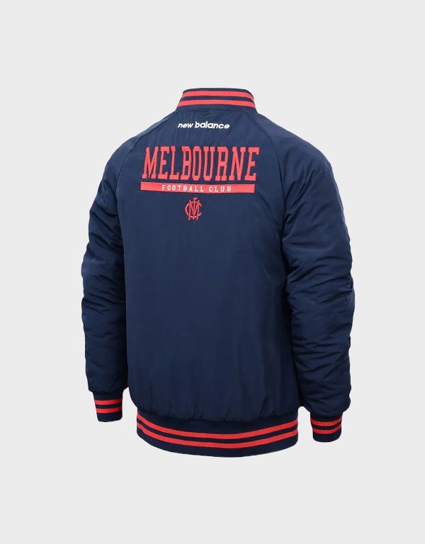 melbourne demons lifestyle navy bomber jacket melbourne demons lifestyle navy bomber jacket