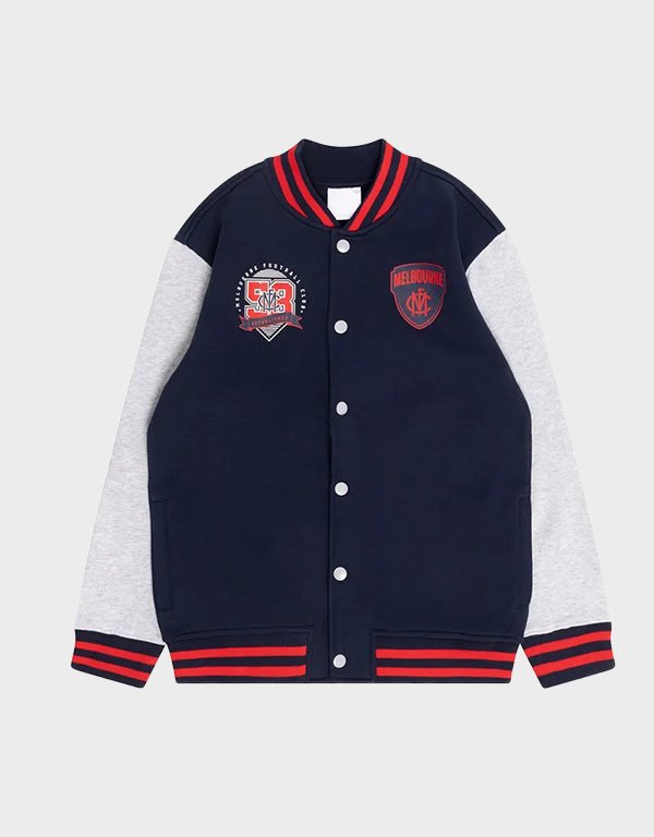 melbourne demons varsity fleece jacket melbourne demons varsity fleece jacket