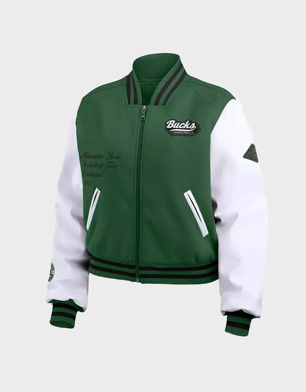 milwaukee bucks varsity jacket milwaukee bucks varsity jacket