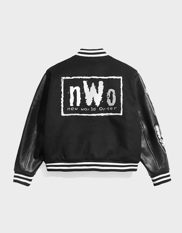 new world order black varsity jacket new world order black varsity jacket
