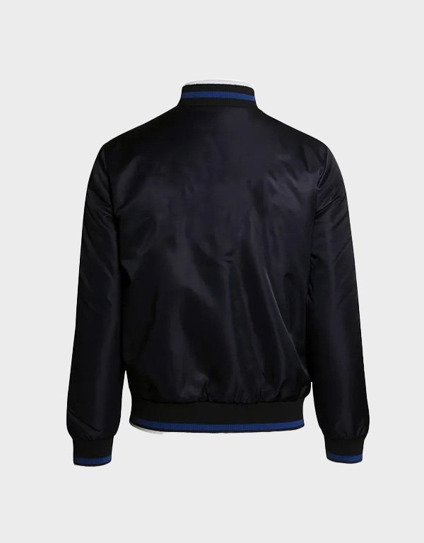 north melbourne kangaroos-black bomber full zip jacket north melbourne kangaroos-black bomber full zip jacket