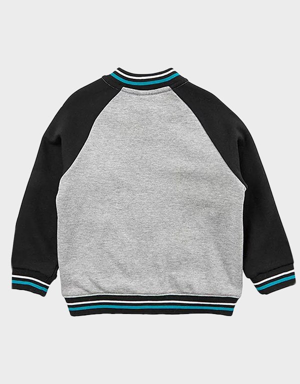 port-adelaide-gray-and-black-varsity-fleece-jacket