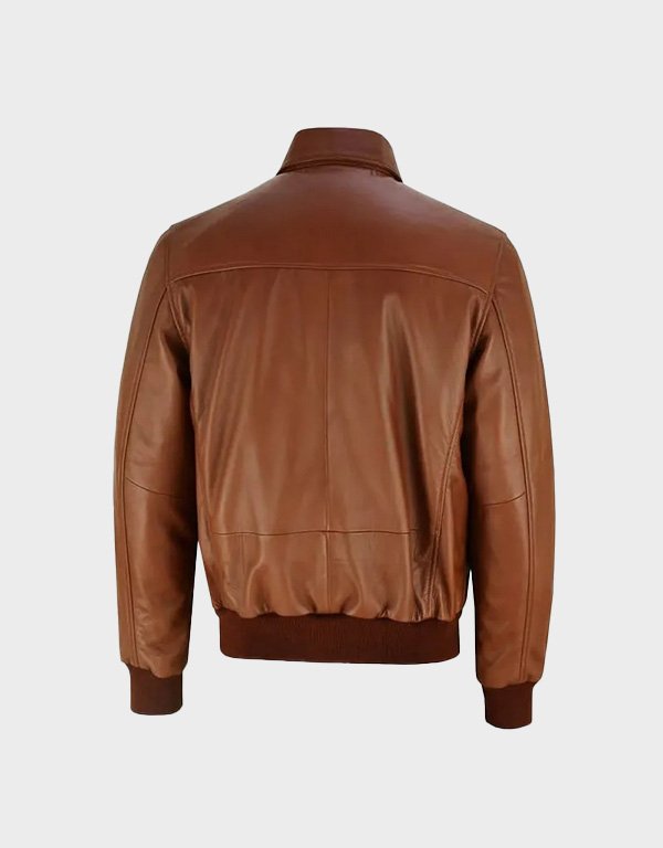 riz-ahmed-relay-brown-bomber-leather-jacket