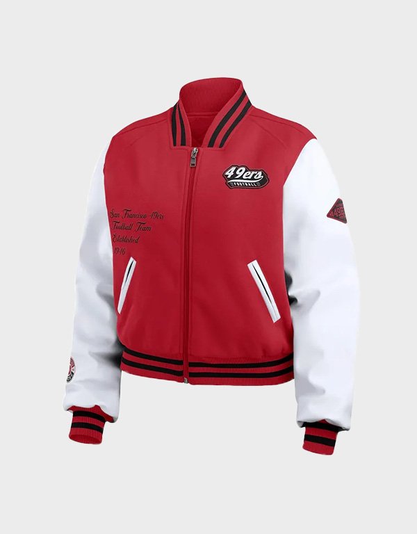 san francisco 49ers varsity jacket san francisco 49ers varsity jacket