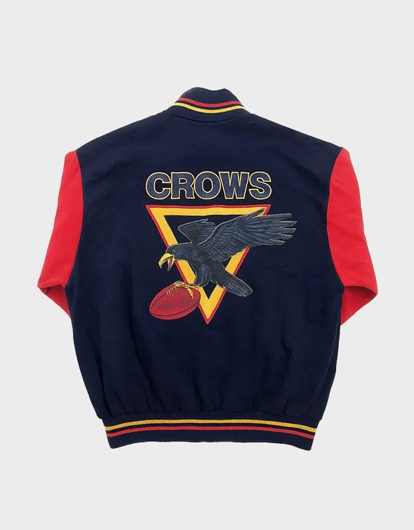 adelaide crows blue and red varsity wool jacket adelaide crows blue and red varsity wool jacket