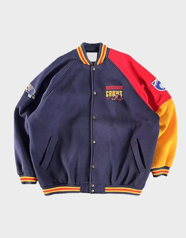 adelaide crows color block varsity jacket adelaide crows color block varsity jacket