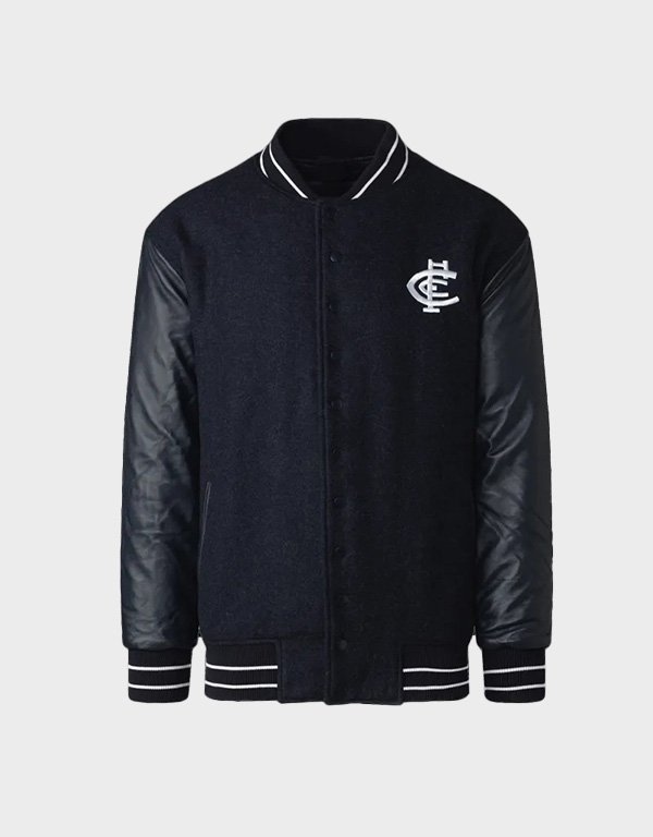 carlton blues black varsity jacket carlton blues black varsity jacket