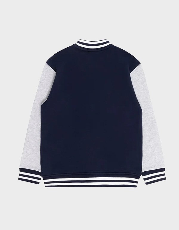 carlton blues navy and gray varsity fleece jacket carlton blues navy and gray varsity fleece jacket